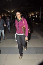 Gul Panag snapped at the airport as they return after New year in Mumbai on 1st Jan 2014